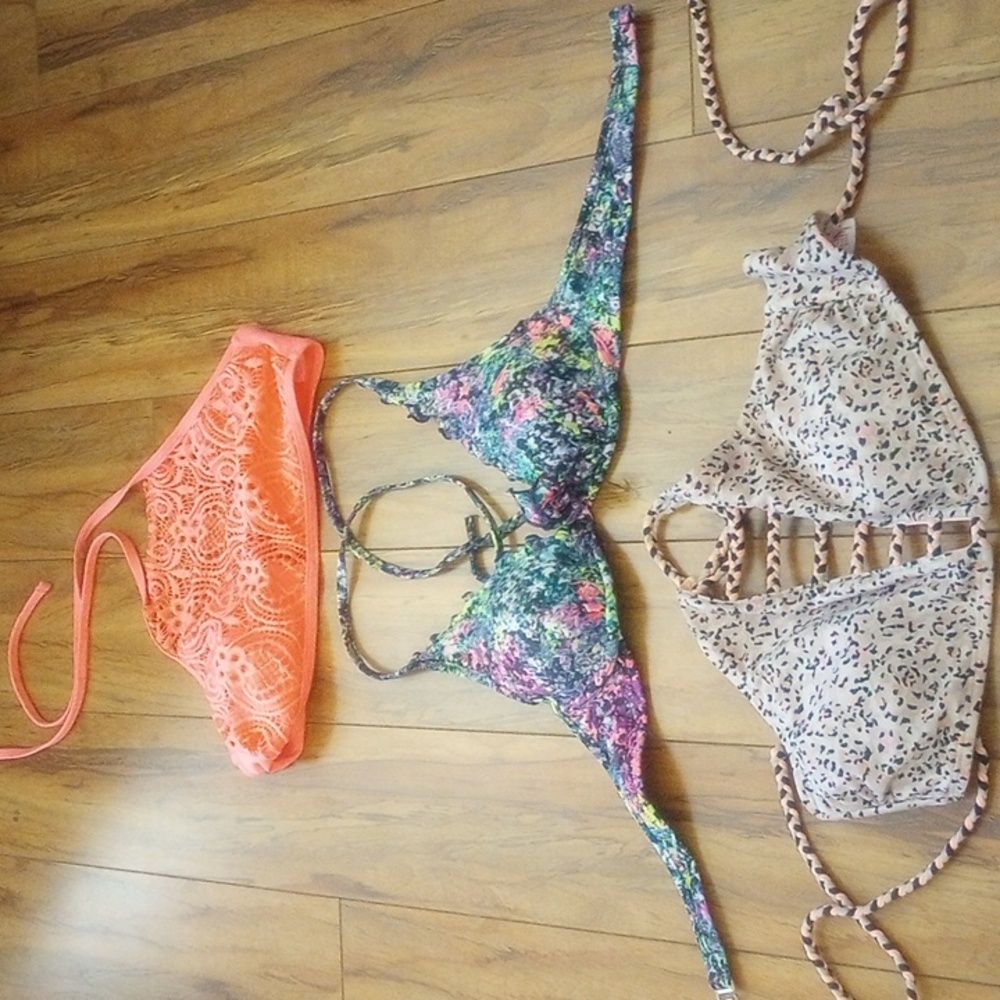 3  bikini tops